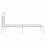 vidaXL Metal Bed Frame Mattress Foundation with Headboard White 90x200 cm 7