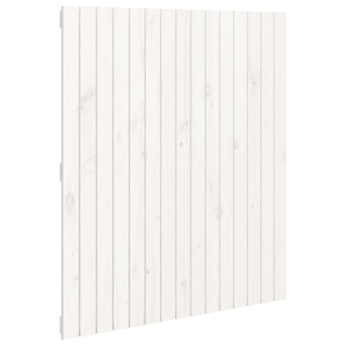 vidaXL Solid Wood Pine Wall Headboard White 95.5x3x110 cm Bedroom Bed Header 1