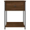 vidaXL Bedside Table Cabinet Side Table Nightstand Brown Oak Engineered Wood 6