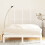 vidaXL Solid Wood Pine Wall Headboard White 146.5x3x110 cm Bedroom Bed Header 3