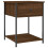 vidaXL Bedside Table Cabinet Side Table Nightstand Brown Oak Engineered Wood 2