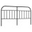 vidaXL Metal Headboard Bedroom Accessory Bed Header Bed Headboard Black 160 cm 2