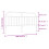 vidaXL Metal Headboard Bedroom Accessory Bed Header Bed Headboard Black 160 cm 7