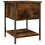 vidaXL Bedside Table Cabinet Side Table Nightstand Smoked Oak Engineered Wood 2