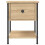 vidaXL Bedside Table Cabinet Side Table Nightstand Sonoma Oak Engineered Wood 6