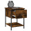 vidaXL Bedside Table Cabinet Side Table Nightstand Smoked Oak Engineered Wood 4