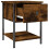 vidaXL Bedside Table Cabinet Side Table Nightstand Smoked Oak Engineered Wood 5