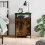 vidaXL Bedside Cabinet Bedside Table Side Table Smoked Oak Engineered Wood 1