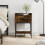 vidaXL Bedside Table Bedside Cabinet Side Table Smoked Oak Engineered Wood 1