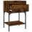 vidaXL Bedside Table Bedside Cabinet Side Table Smoked Oak Engineered Wood 6