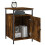 vidaXL Bedside Cabinet Bedside Table Side Table Smoked Oak Engineered Wood 4