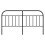 vidaXL Metal Headboard Bedroom Accessory Bed Header Bed Headboard Black 180 cm 4