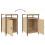 Modern Bedside Table Cabinet Sonoma Oak 40x42x60 cm Nightstand 9