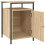 Modern Bedside Table Cabinet Sonoma Oak 40x42x60 cm Nightstand 5