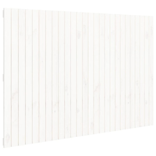 vidaXL Solid Wood Pine Wall Headboard White 166x3x110 cm Bedroom Bed Header 1