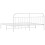 vidaXL Metal Bed Frame Mattress Foundation with Headboard White 200x200 cm 8