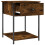 vidaXL Bedside Table Cabinet Side Table Nightstand Smoked Oak Engineered Wood 5