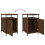 vidaXL Bedside Cabinet Bedside Table Side Table Brown Oak Engineered Wood 9