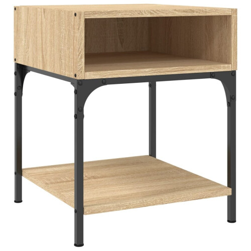 vidaXL Bedside Table Bedside Cabinet Side Table Sonoma Oak Engineered Wood 1