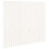 vidaXL Solid Wood Pine Wall Headboard White 127.5x3x110 cm Bedroom Bed Header 2