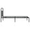 vidaXL Bettgestell mit Kopfteil Metall Schwarz 90x200 cm 7