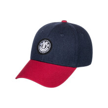 Casquette Element ajustable à rabat incurvé, logo Treelogo 2, bleu marine et rouge