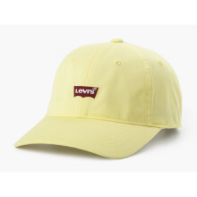 Casquette Levi's Curve Flexfit ajustable pour femme, jaune pastel, avec inscription « Housemark »