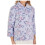 Slenderella (Blue, Medium - UK 12/14) Slenderella Ladies Floral Flannel Fleece Button Front Bed Jacket 1