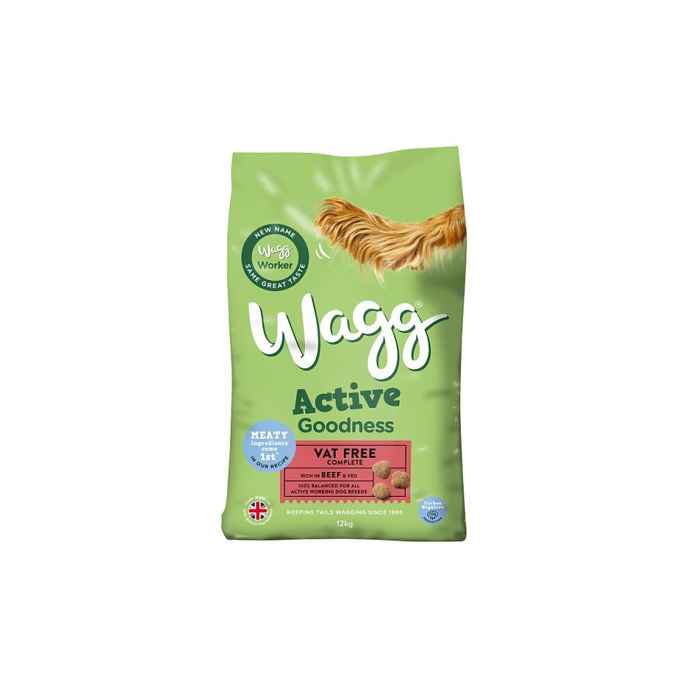 Wagg Active Goodness Complete Rich In Beef & Veg 12Kg