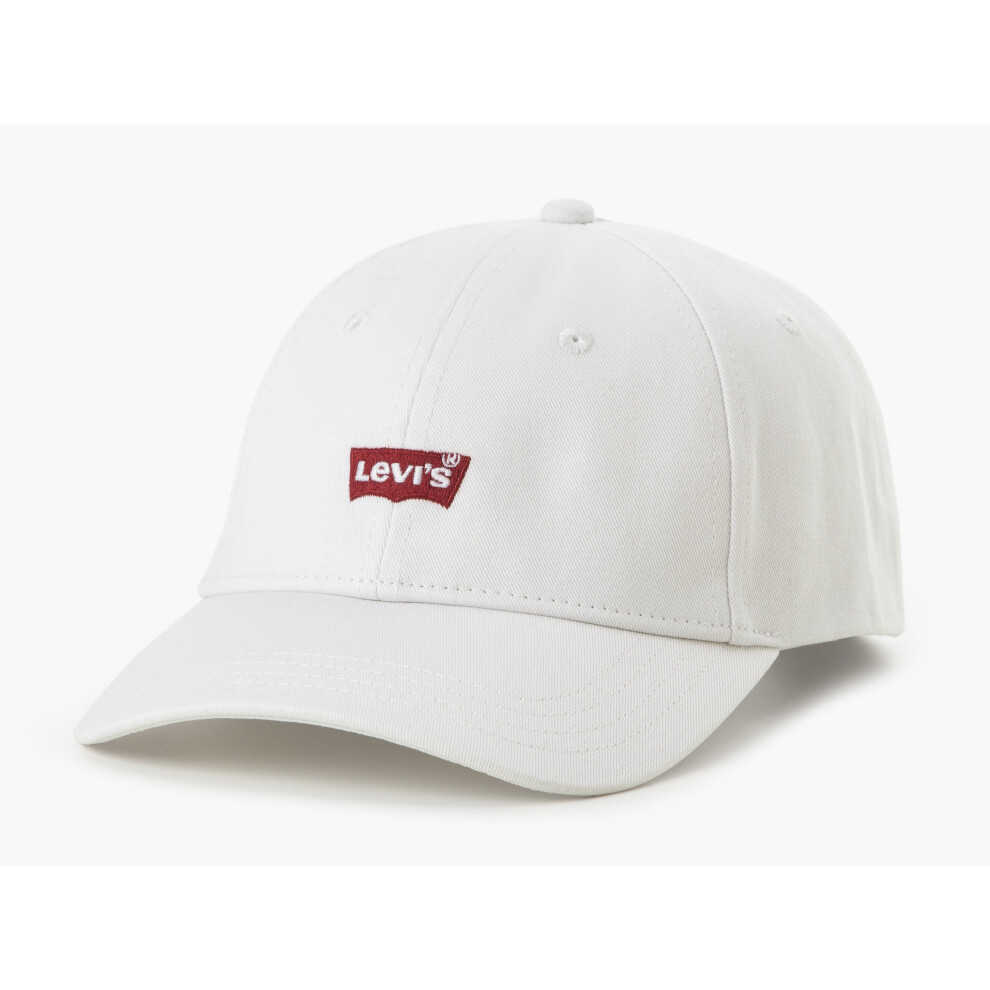 Levi's Mens Adjustable Curve Flexfit Cap ~ Housemark white