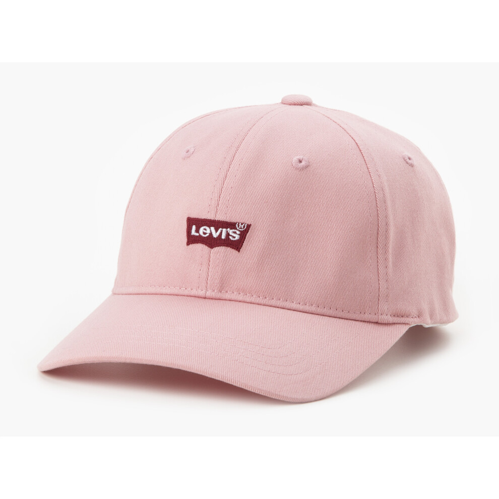 Casquette Levi's Curve Flexfit ajustable pour femme, rose, avec inscription « Housemark »