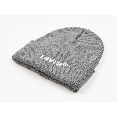 Levi's Levi's Unisex Knitted Cuff Beanie ~ Wordmark regular grey 1
