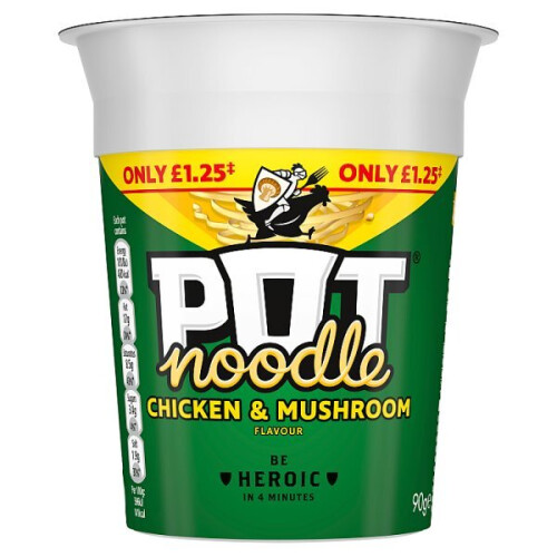 POT noodle Chicken & Mushroom Flavour 90g (Case of 12)