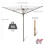 NETTA (Grey) NETTA Rotary Washing Line, 4 Arm - 45M 7