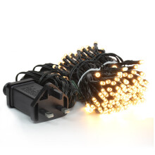(300 Lights) The Christmas Workshop Gold LED Chaser Christmas Lights / Indoor & Outdoor Fairy Lights