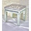 Crushed Crystal Mirrored Dressing Table Stool 1