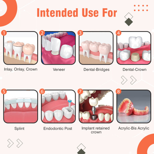 Permanent Luting  Dental Cement, Ready to Use Tooth Filling Repair Kit 2