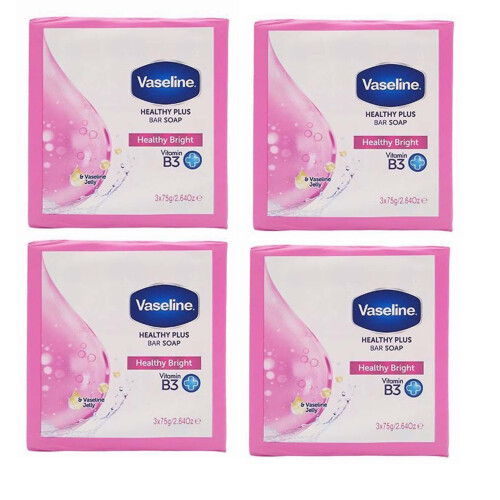 Vaseline Savon Bar Vaseline Healthy Plus Éclat - 3 x 75 grammes