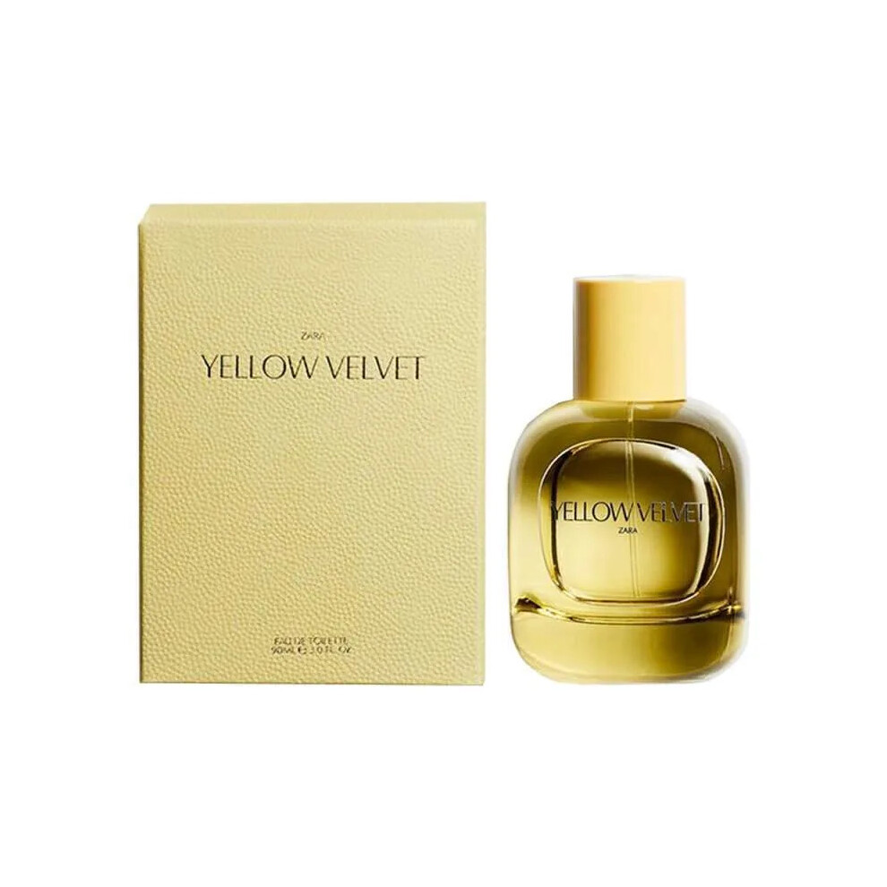 Zara Woman Yellow Velvet Eau De Toilette Fragrance Perfume 90ml 3.0 Oz
