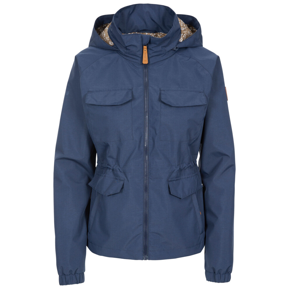 (6, Navy) Trespass Womens Waterproof Jacket Raincoat Busybee