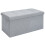 (Gray) Ottoman Storage Seat Stool Trunk Toy Chest Bedding 1