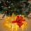 Living And Home Square Christmas Tree Fence Decor with Bow Tie 1