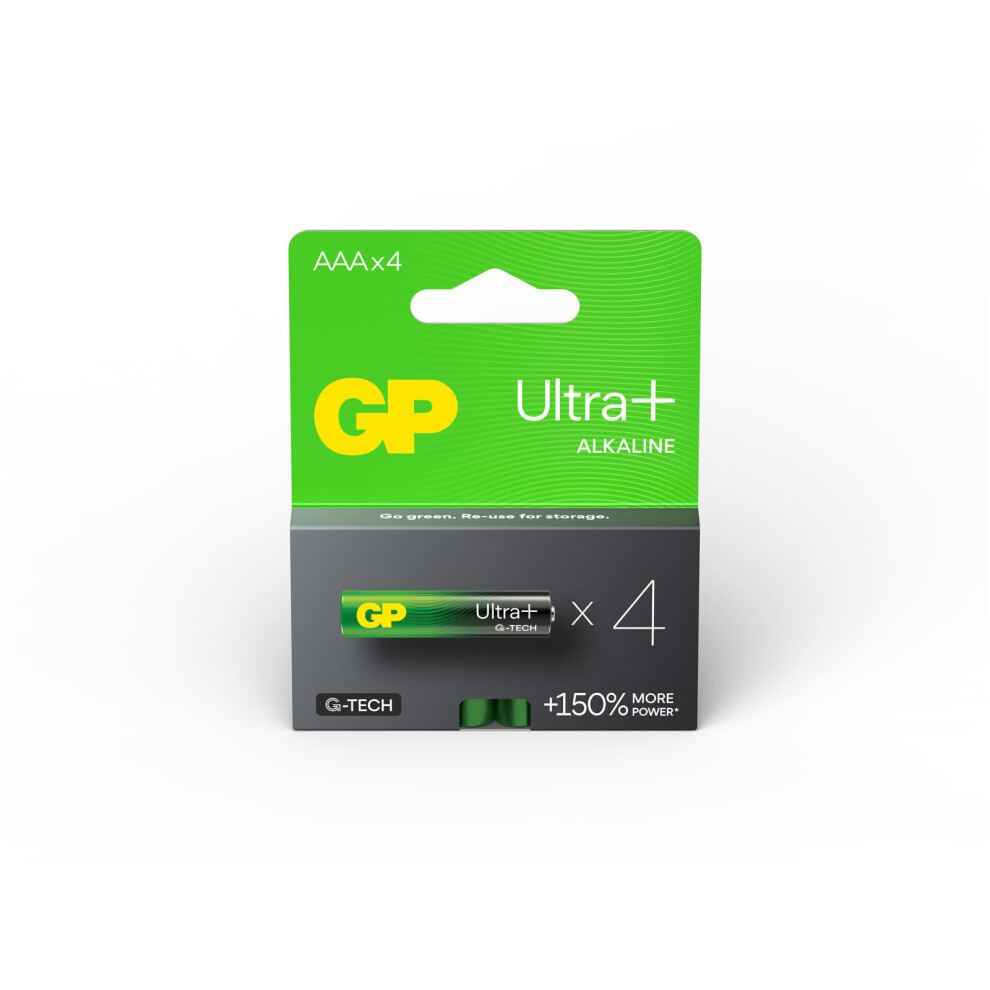 Gp Gppca24up178 Gp Ultra Plus Alkaline Aaa 4'S Single Hook Paper Box 4891199203985