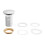 Living And Home Rectangular White Ceramic Marble Effect Texture Countertop Basin Bathroom Sink W 480mm x D 370mm 7