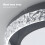 Living And Home Round Acrylic Flush Mount LED Ceiling Light 5