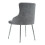 Living And Home Grey Velvet Tufted Dining Chair with Cushion 3