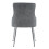 Living And Home Grey Velvet Tufted Dining Chair with Cushion 4