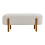 Living And Home (Beige) Contemporary Upholstered Bench 3