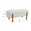 Living And Home (Beige) Contemporary Upholstered Bench 4