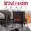 NETTA NETTA 1900W Arch Fireplace Stove Heater with Flame Effect - Black 2